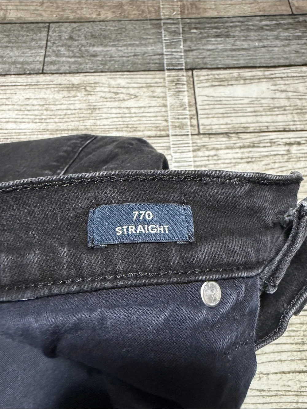J.Crew 770 Straight Jeans Men’s 31x30 Black Denim Stretch